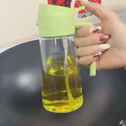 2 in 1 200/300/500ml Oil Spray for Kitchen Spray Oil Bottle Oil Washer Vinegar Soy Sauce Sprayer Containers  Washer